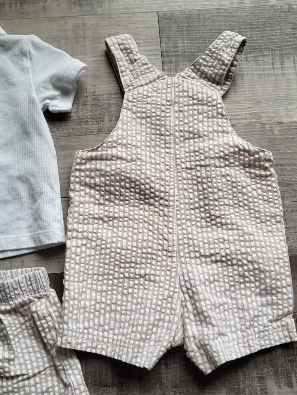 Baby Boy Clothing Lot 12-18 Months Jumpsuit Polo Shorts Matching Set Little Me